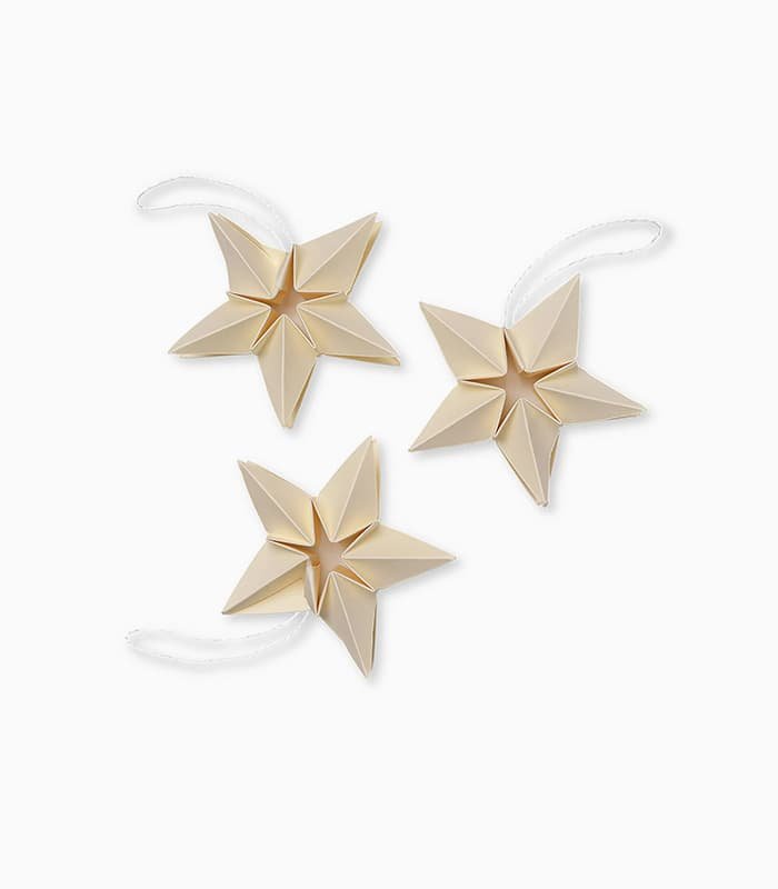 amanda-paper-star-christmas-decoration-3pack.jpeg Amanda paper star Christmas decoration 3-pack - Görsel 1