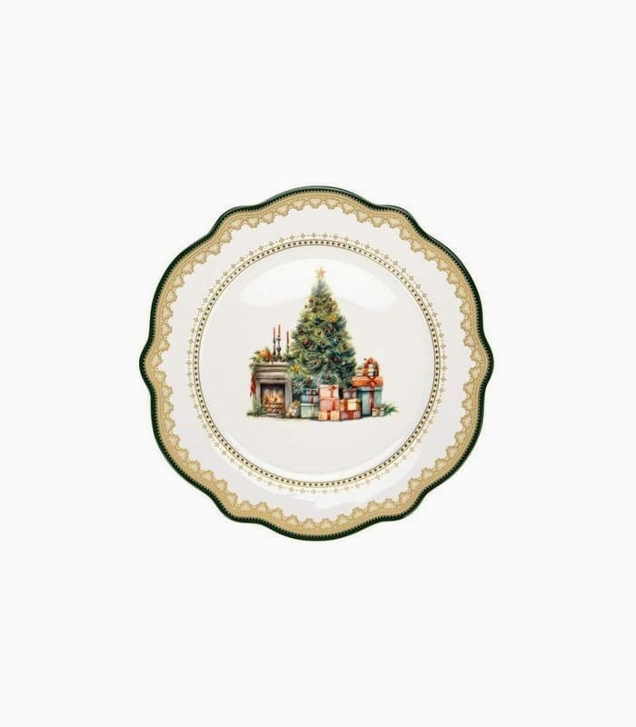 christmas-eve-plate-20-cm.jpeg Christmas Eve plate 20 cm - Görsel 1