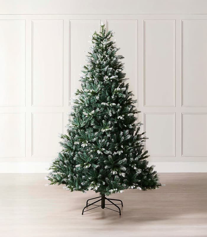 evergreen-snow-flocked-tip-christmas-tree.jpeg Evergreen Snow Flocked Tip Christmas Tree - Görsel 1